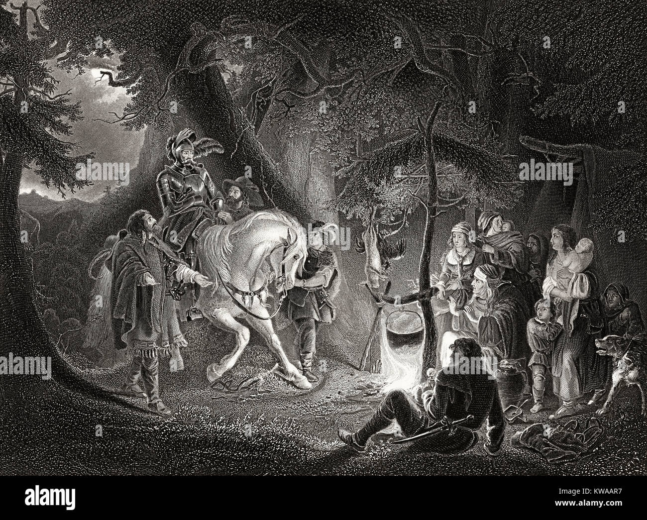 Gottfried Götz von Berlichingen zu Hornberg; 1480 - 1562; ein Fränkisches Reich Ritter; Deutschland Stockfoto