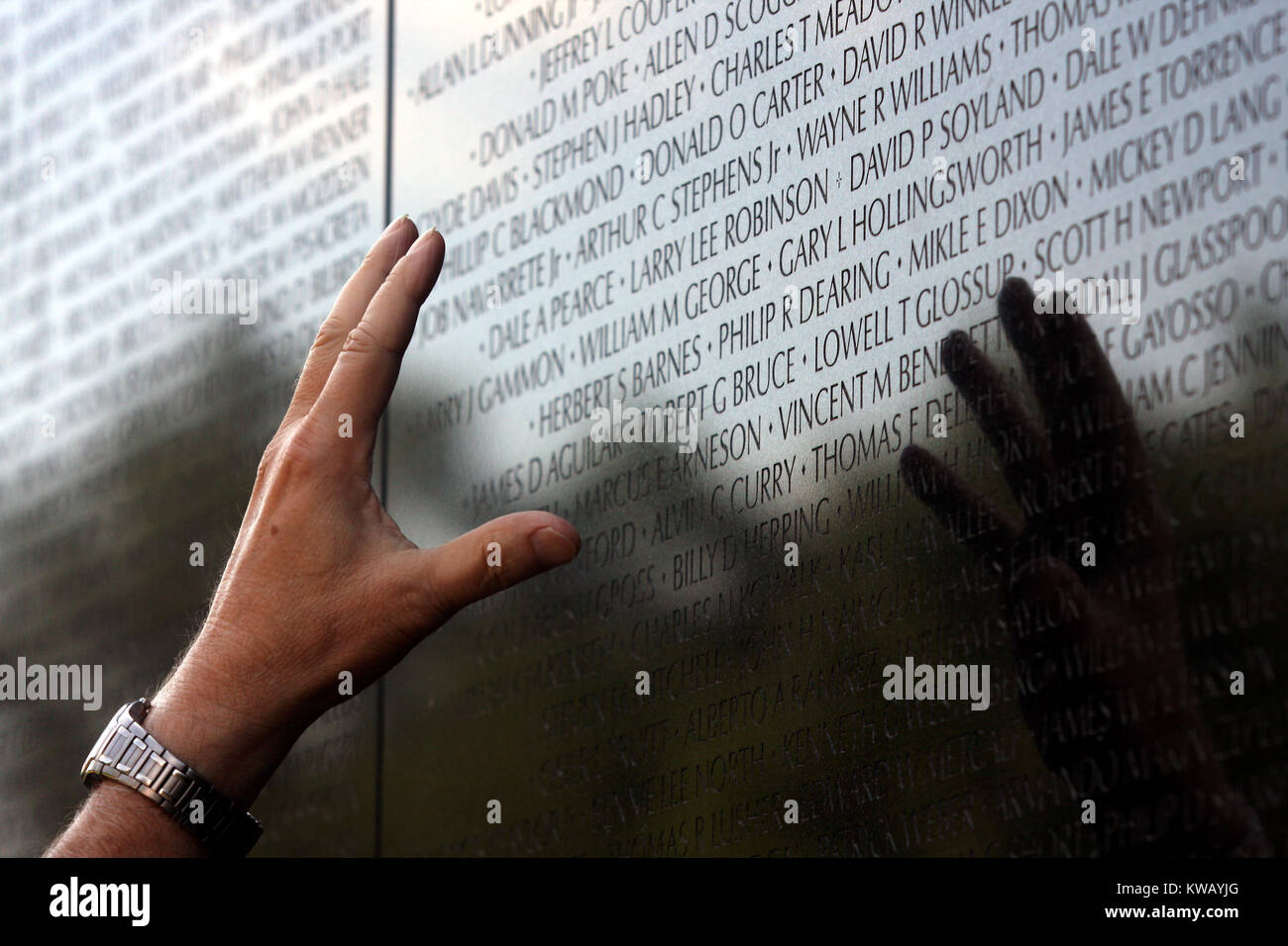 Vietnam Veterans Memorial in Washington, D.C. Stockfoto