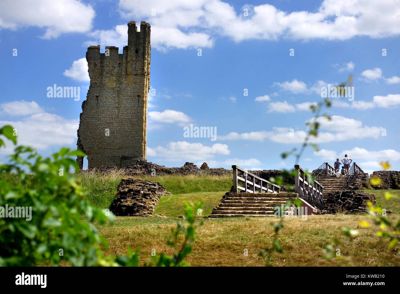 Helmsley Castle, North Yorkshire Stockfoto