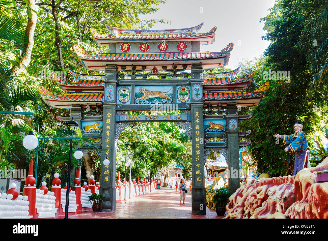 Haw Par Villa, ehemals Tiger Balm Gardens bekannt, Singapur Stockfoto