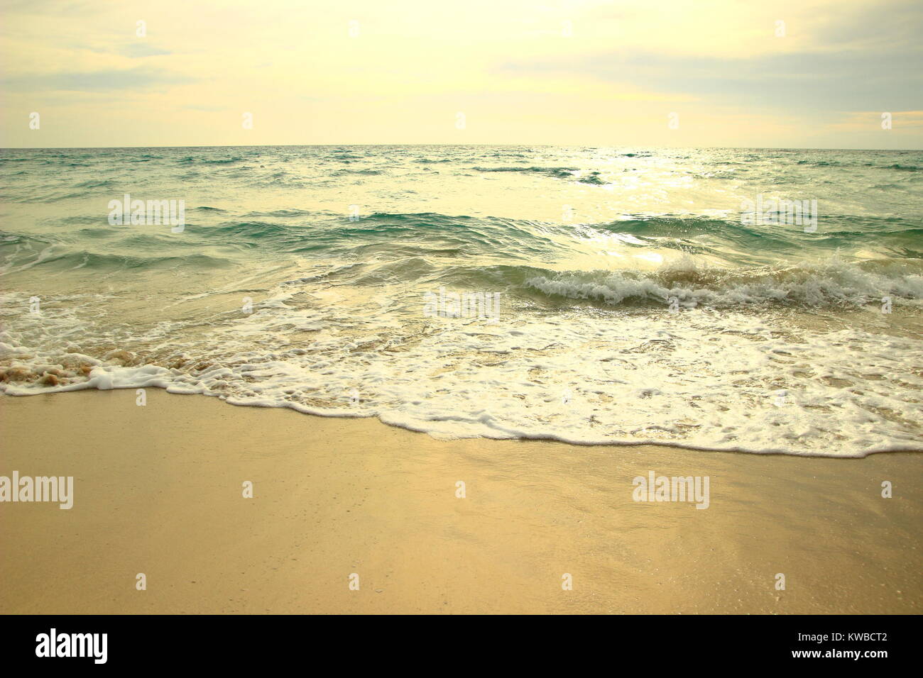 Sandstrand, Apulien, Italien Stockfoto