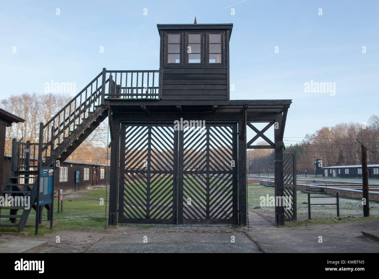 Ein Nazi Konzentrationslager Stutthof - Muzeum Stutthof w Sztutowie Stockfoto