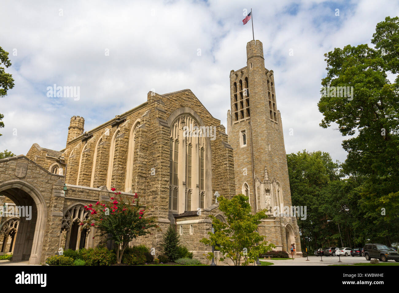 Washington Memorial Kapelle, Valley Forge National Historical Park (U.S. National Park Service), Valley Forge, Pennsylvania, USA. Stockfoto
