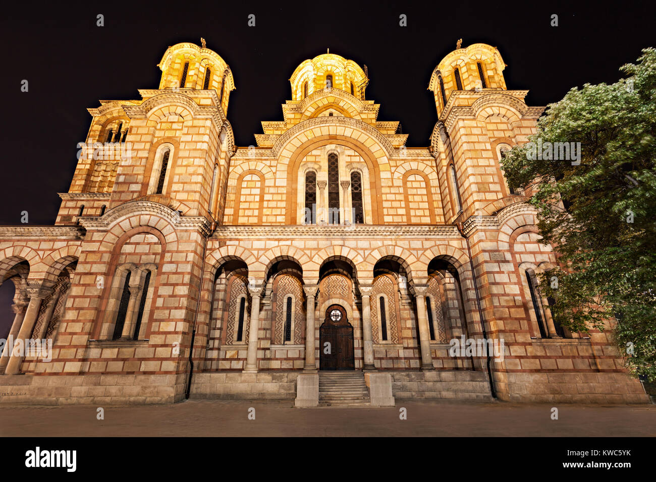 Saint Marko Kirche ist einer der wichtigsten orthodoxen Kirche in Belgrad Stockfoto