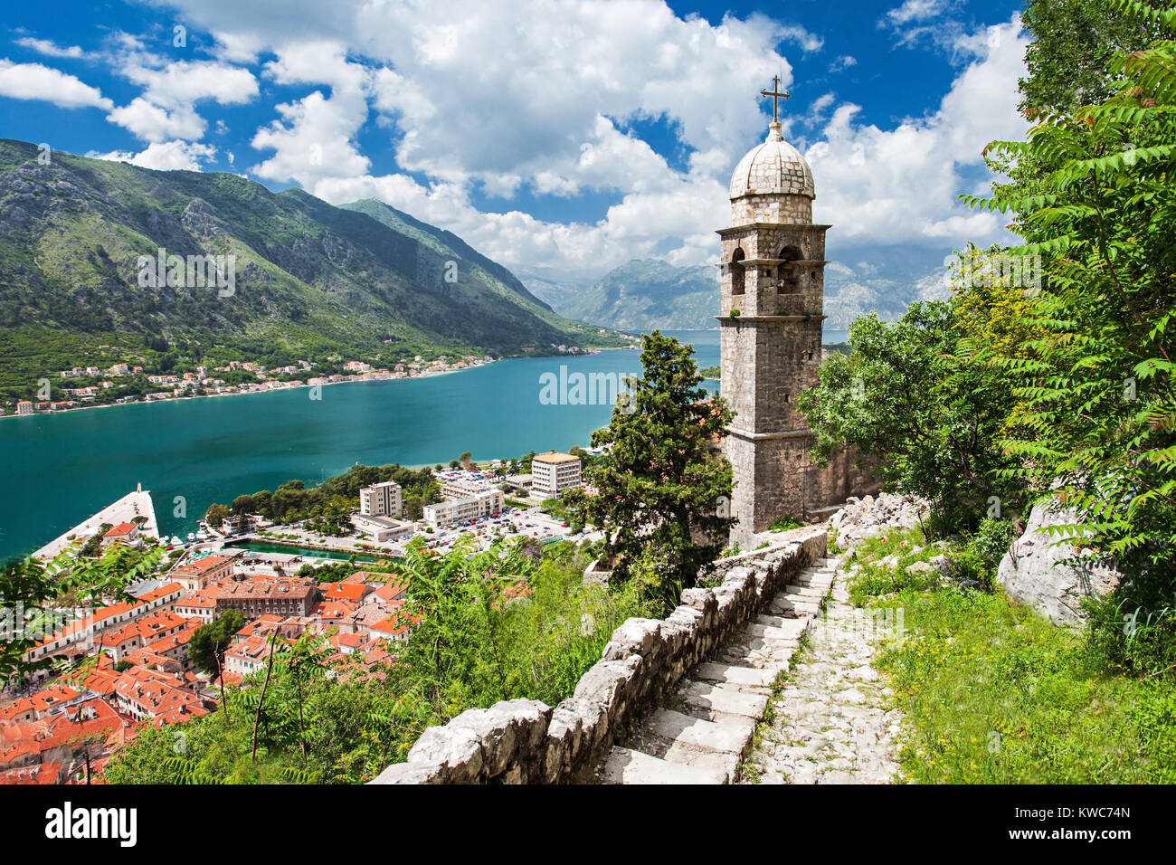 Alte Kirche in Stari Grad, Kotor, Montenegro Stockfoto