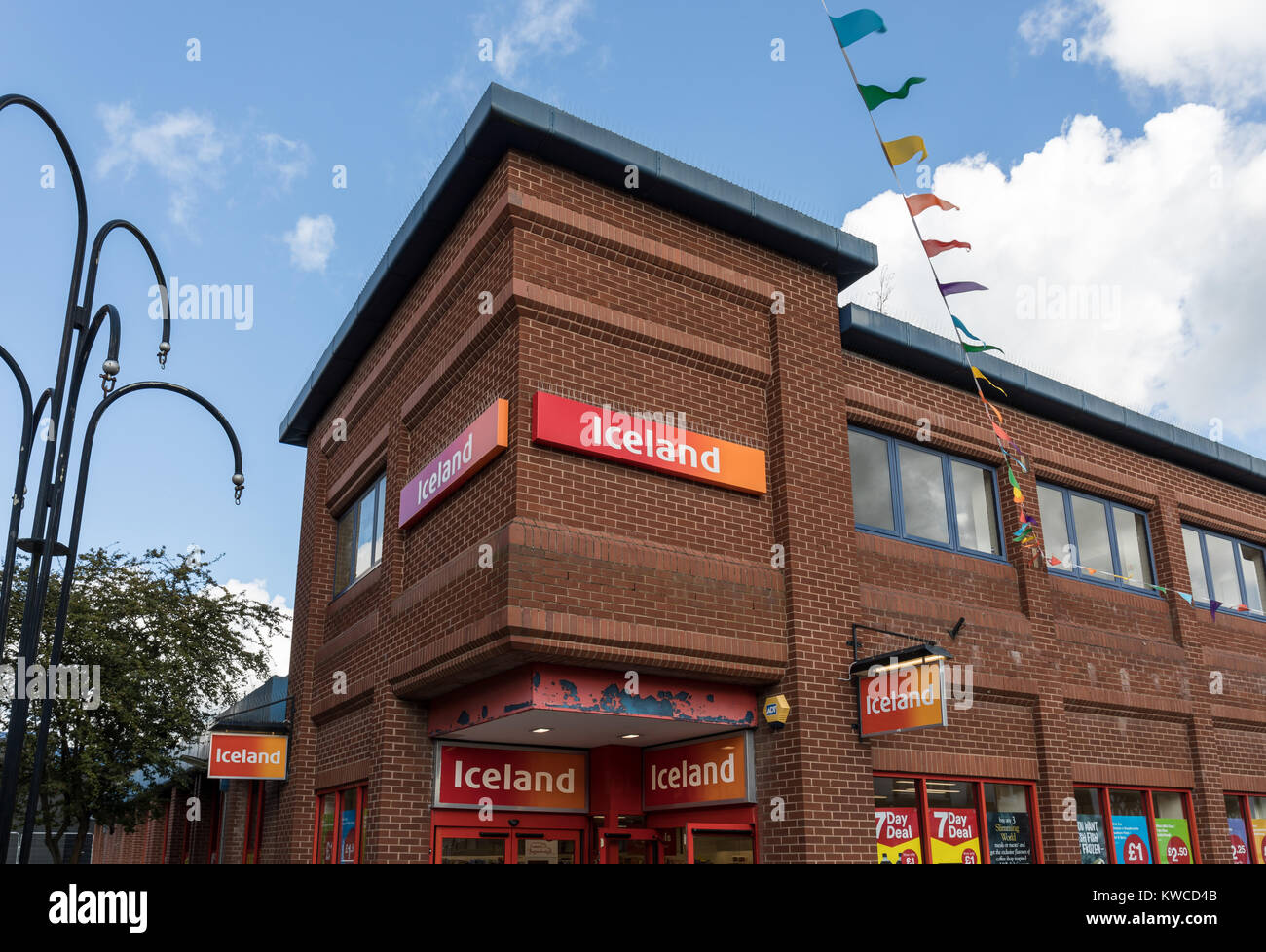 Island Lebensmitteleinzelhandel store, Northwich, Cheshire, Großbritannien Stockfoto