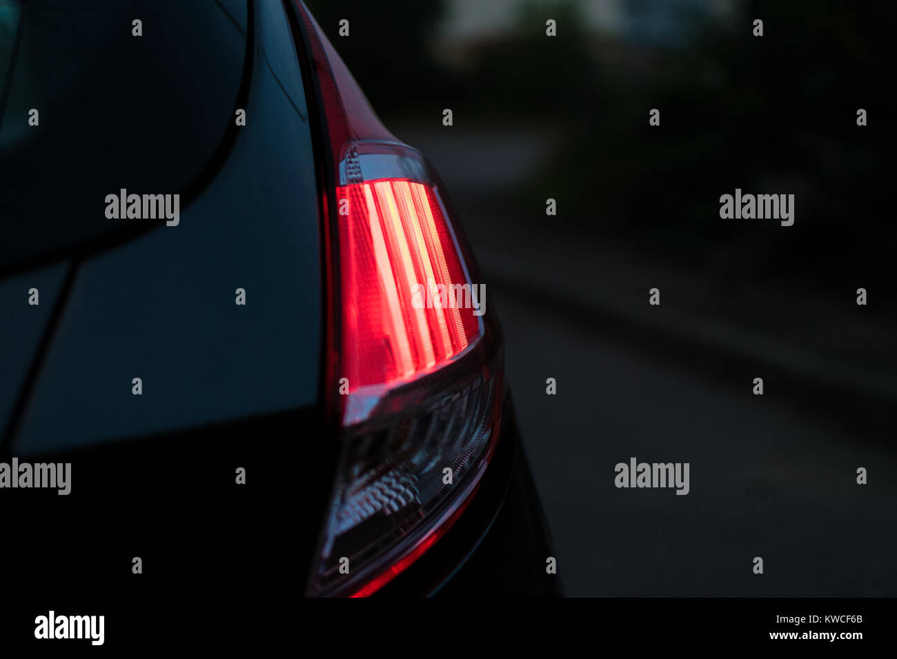 2016 Ford Fiesta ST-Line LED Rücklicht Makro Stockfoto