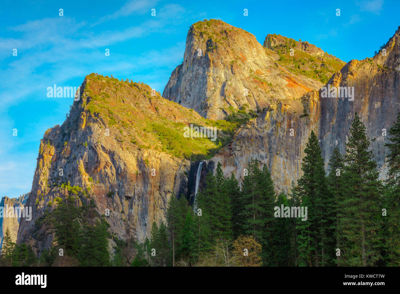 Yosemite National Park, Bridal Veil Falls Stockfoto