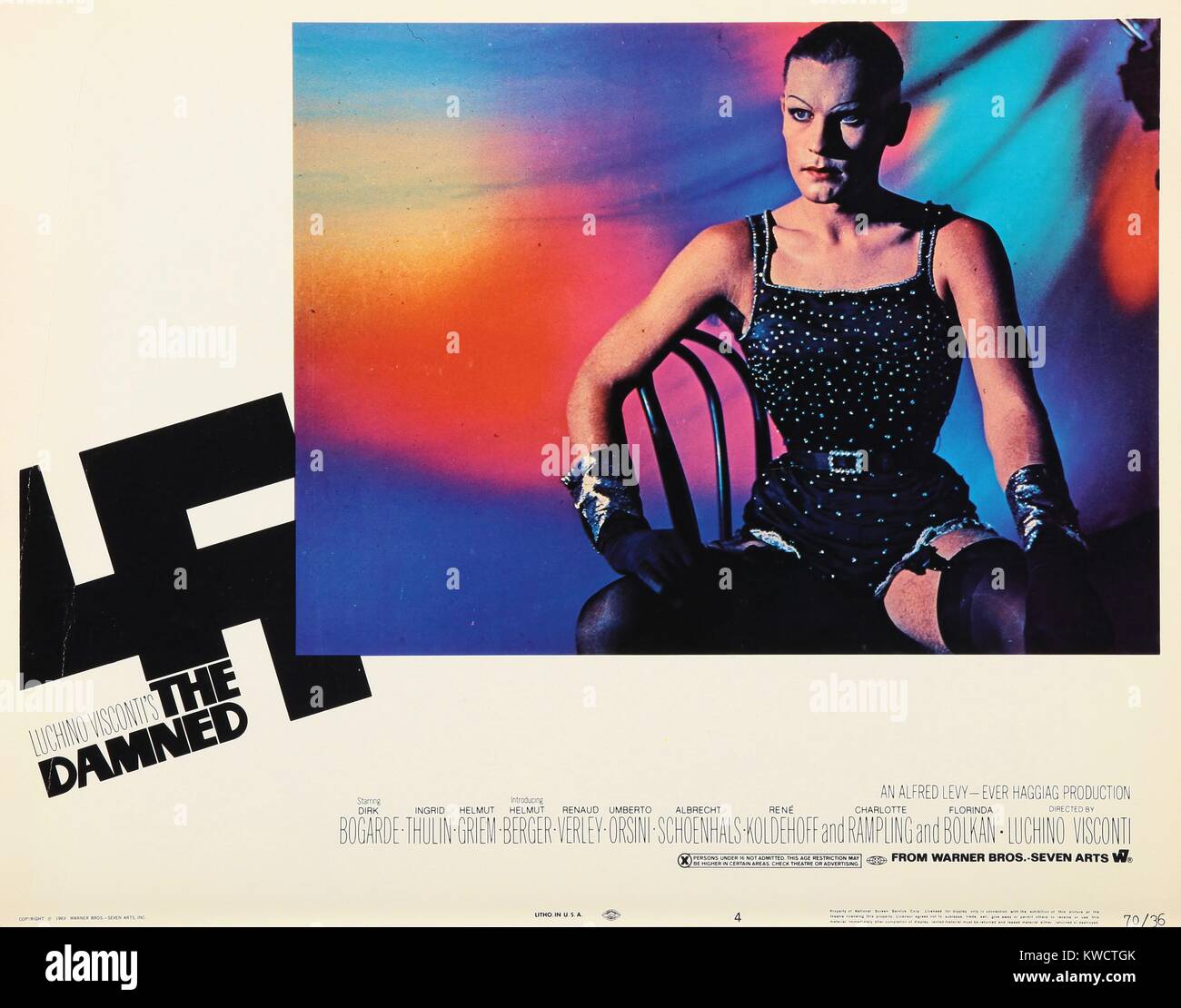 Die verdammten, Helmut Berger, 1969. Stockfoto