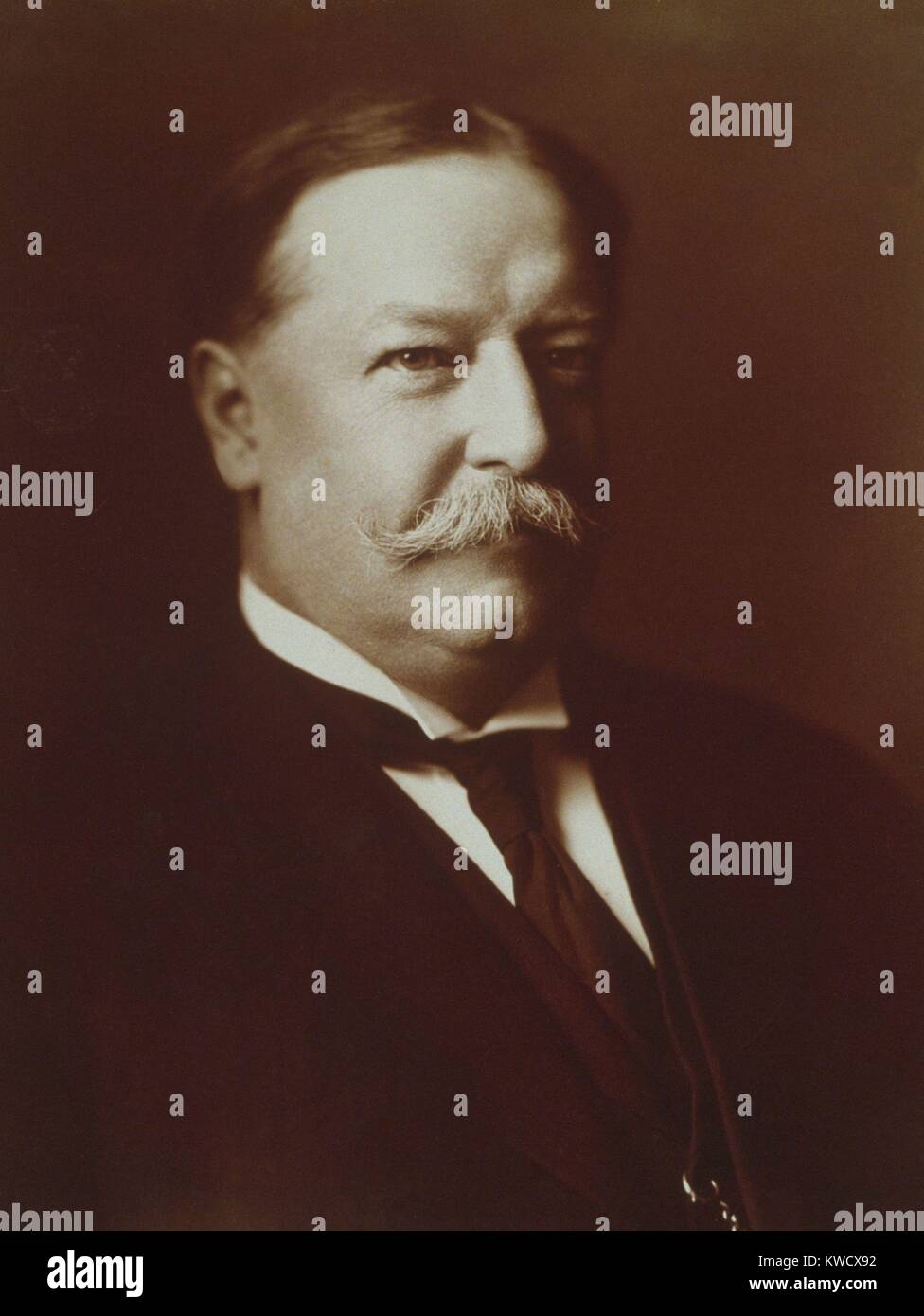 William H. Taft, Sekretär des Krieges in Theodore Roosevelts Cabinet, April 1908 (BSLOC 2017 2 95) Stockfoto
