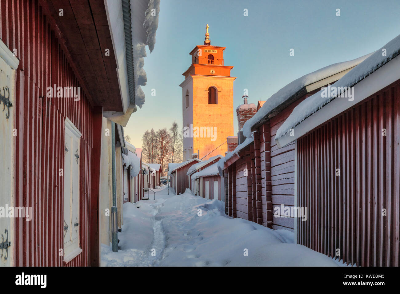 , Gammelstad Lulea, Schwedisch Lappland, Schweden, Europa Stockfoto