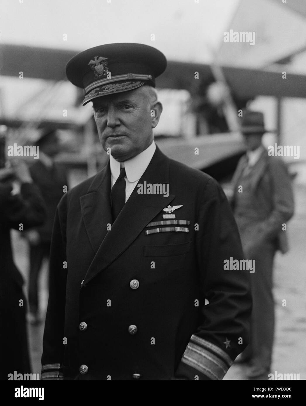 Admiral William Moffett, unter der Leitung der Marine Büro der Luftfahrt von 1921-1924. Er starb bei dem Absturz der Zukuenftiges USS Akron am 4. April 1933 (BSLOC 2016 10 144) Stockfoto