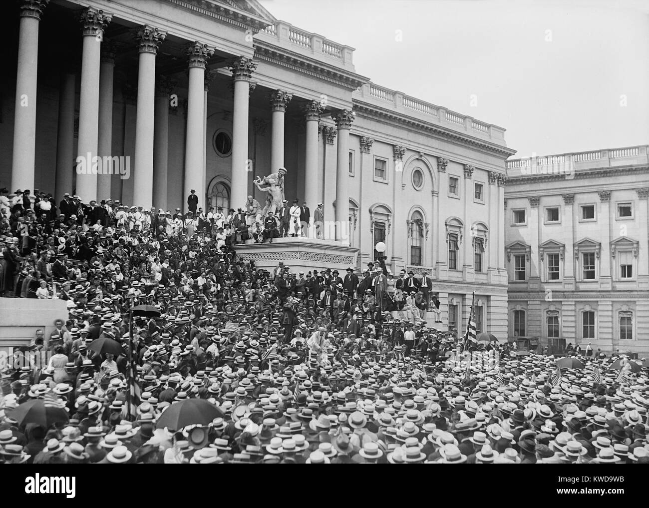 "Benetzt" versammeln sich die U.S. Capitol Appell für die Befreiung von Bier und Wein von dem Verbot zu unterstützen. Juni 14, 1919 (BSLOC 2016 10 84) Stockfoto