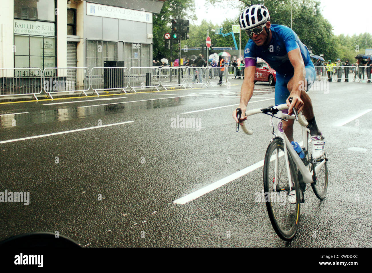 David Millar (Schottland) Radfahren im Zeitfahren am Glasgow Commonwealth-Spiele 2014, am 31. Juli 2014, Glasgow, Schottland Stockfoto