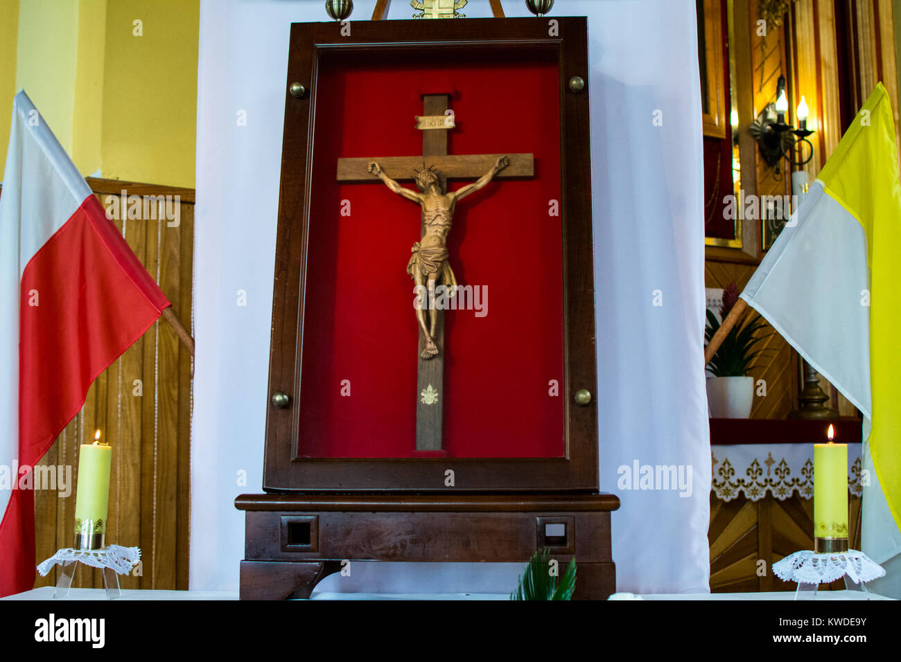 Jesus Christus am Kreuz Stockfoto
