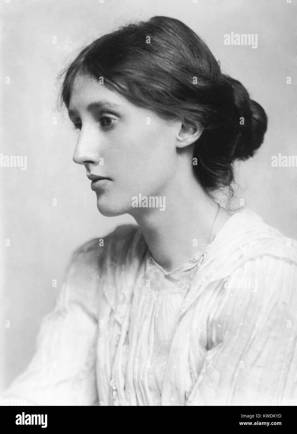 Virginia Woolf, britische Autorin und Feministin. Adeline Virginia Woolf, englischer Schriftsteller Stockfoto