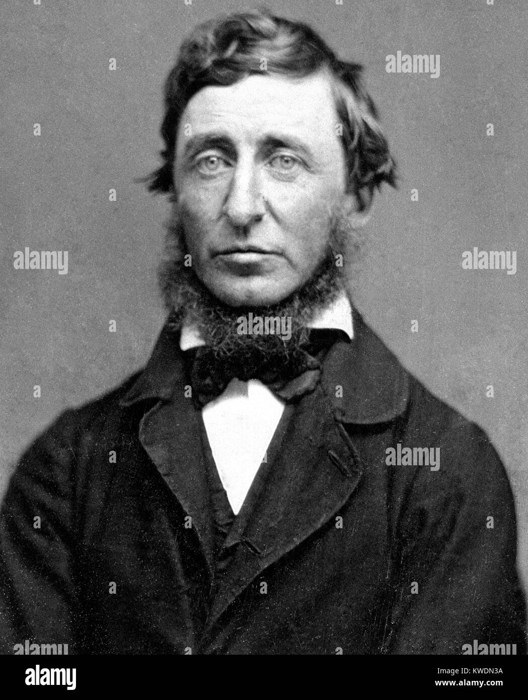 Henry David Thoreau, Henry David Thoreau, amerikanischer Schriftsteller und Dichter Stockfoto