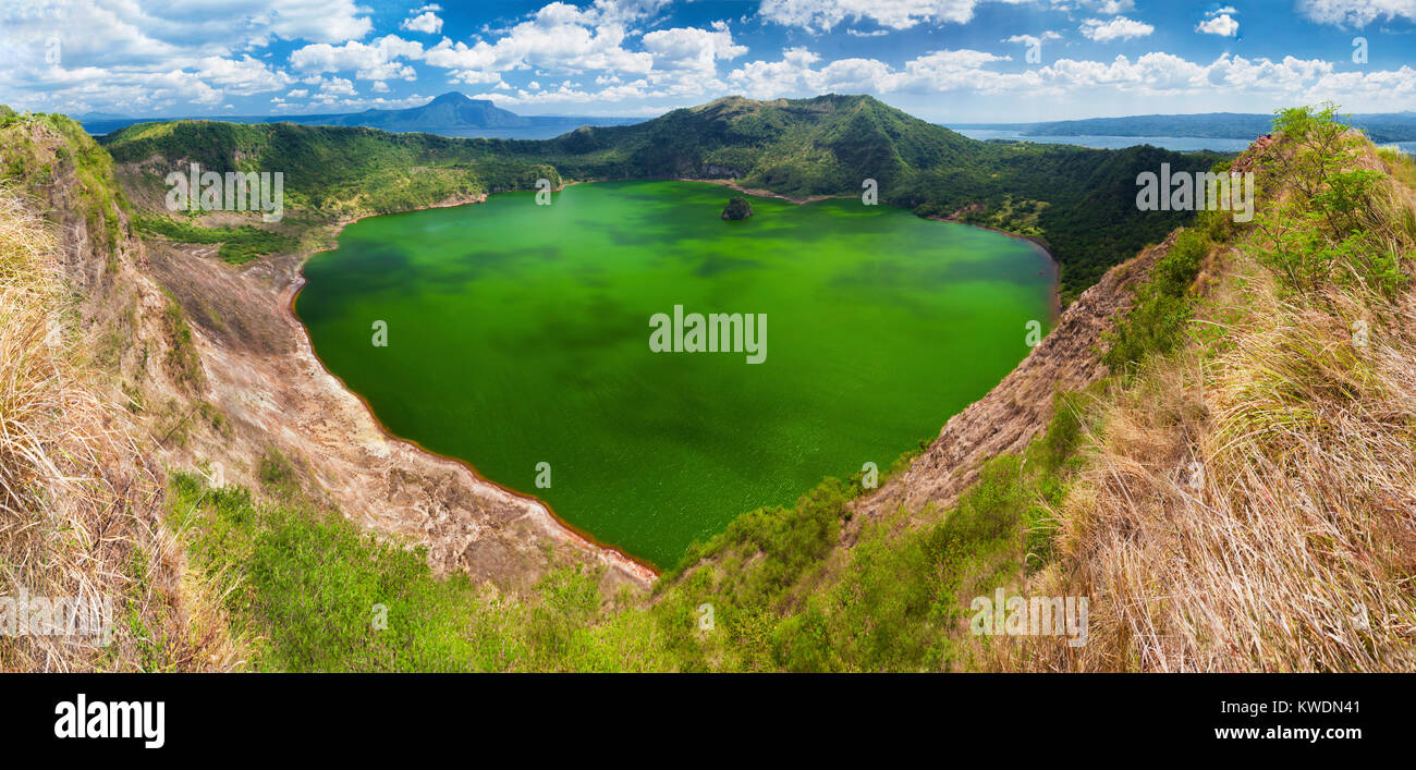 Taal - Die kleinste der Welt Vulkan, Manila, Philippinen Stockfoto