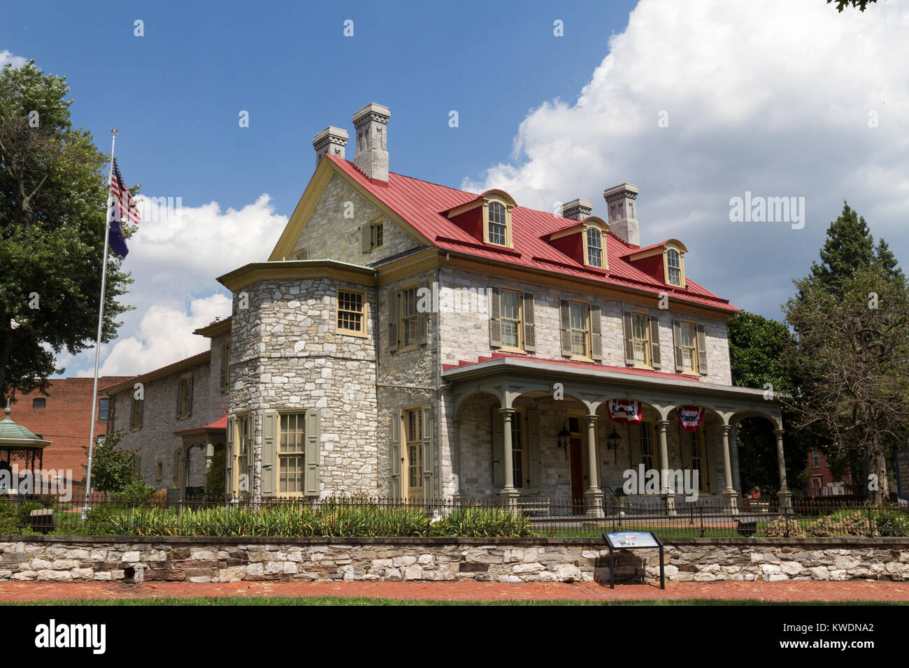 Die John Harris-Simon Cameron Mansion, Harrisburg, Pennsylvania, United States. Stockfoto