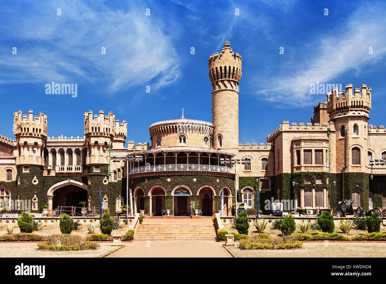 Garten und King's Palace Bangalore, Karnataka, Indien Stockfoto