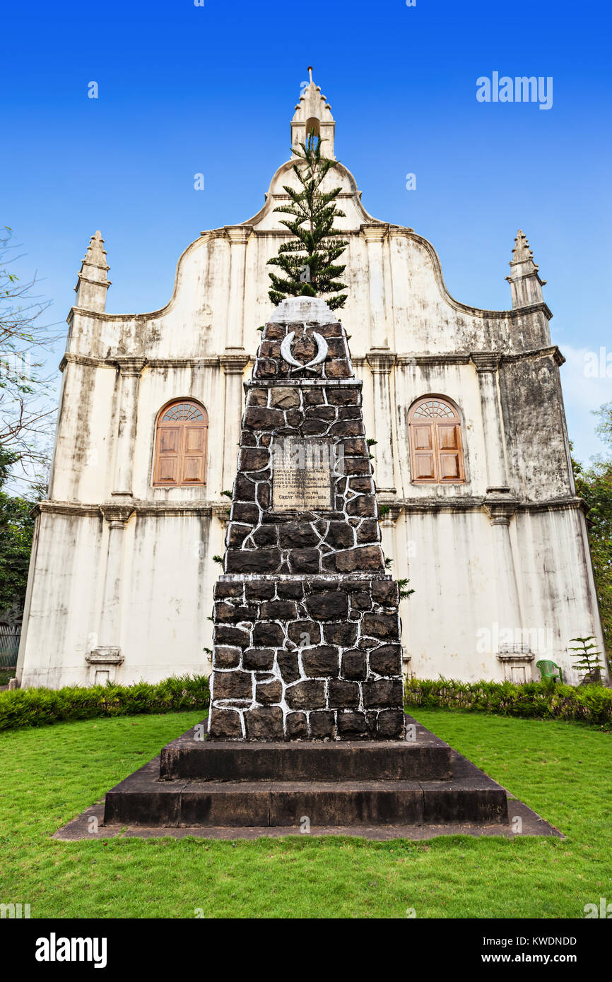 Grab in St. Francis Church, wo Vasco de Gama starb, Cochin, Indien Stockfoto