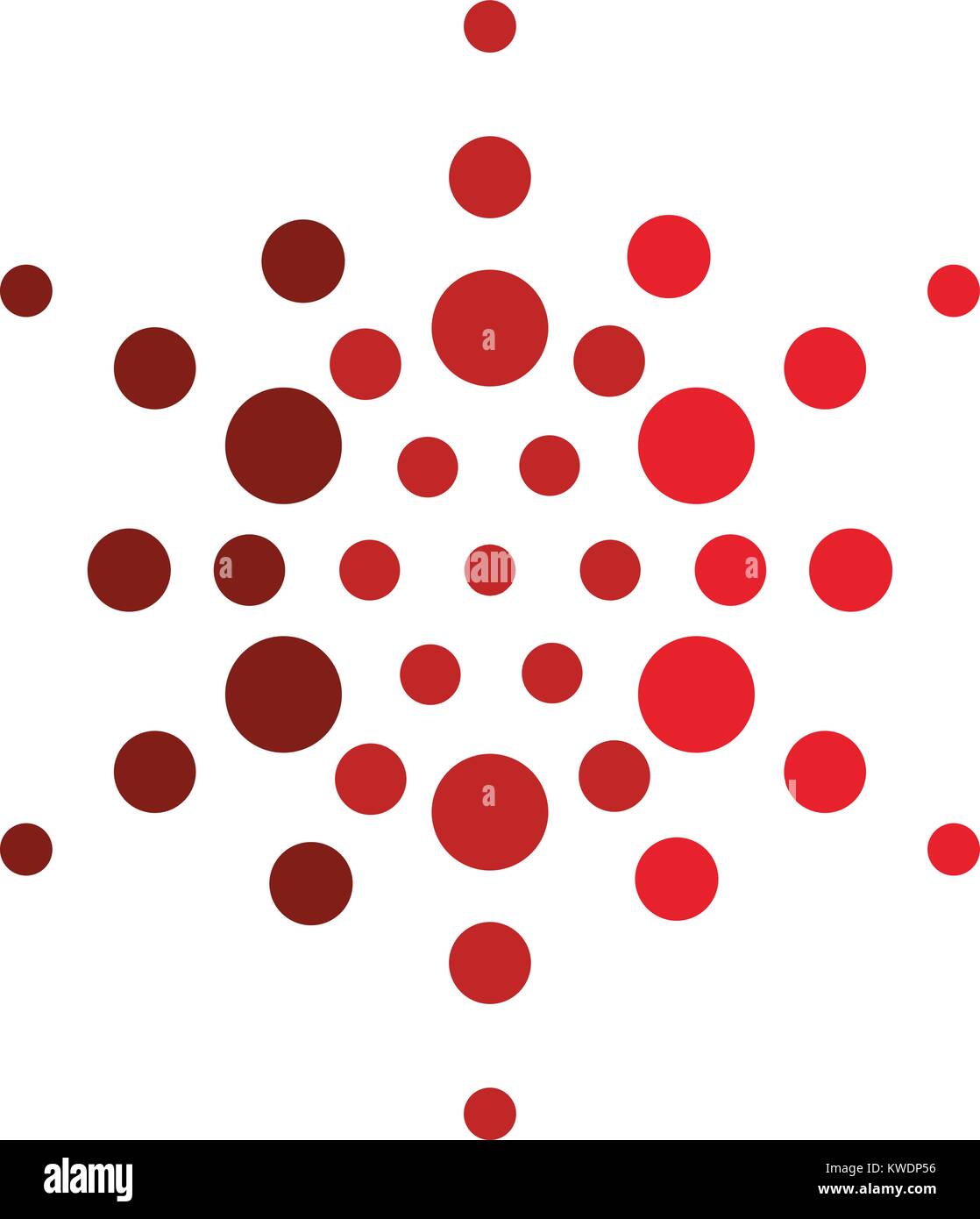 Abstrakte star Rasterungs-Logo. Neue Technologie vektor Symbol. Stock Vektor