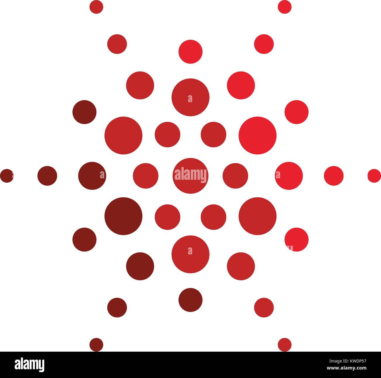 Abstrakte star Rasterungs-Logo. Neue Technologie vektor Symbol. Stock Vektor