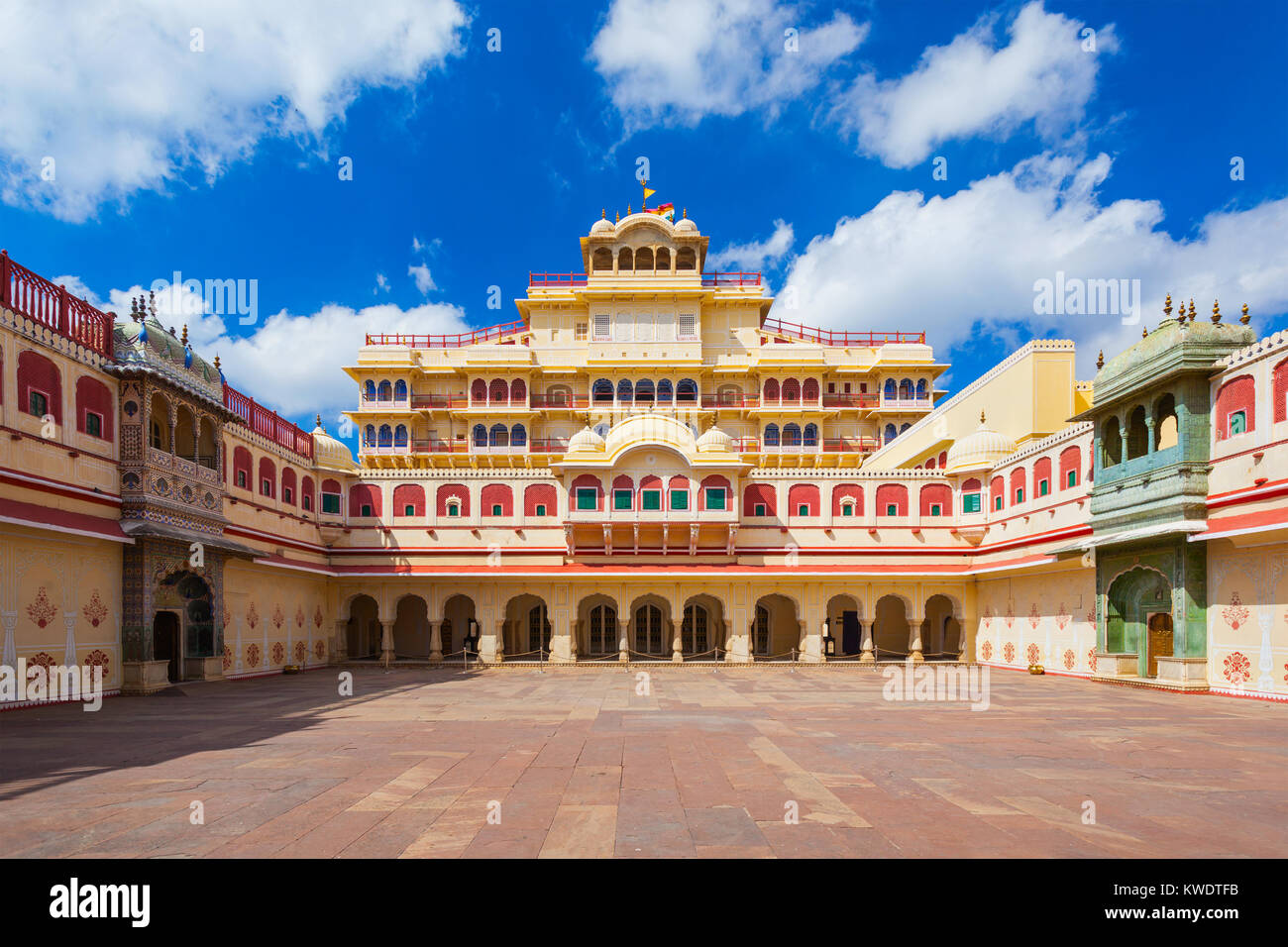 Chandra Mahal Palace (City Palace) in Jaipur, Indien Stockfoto