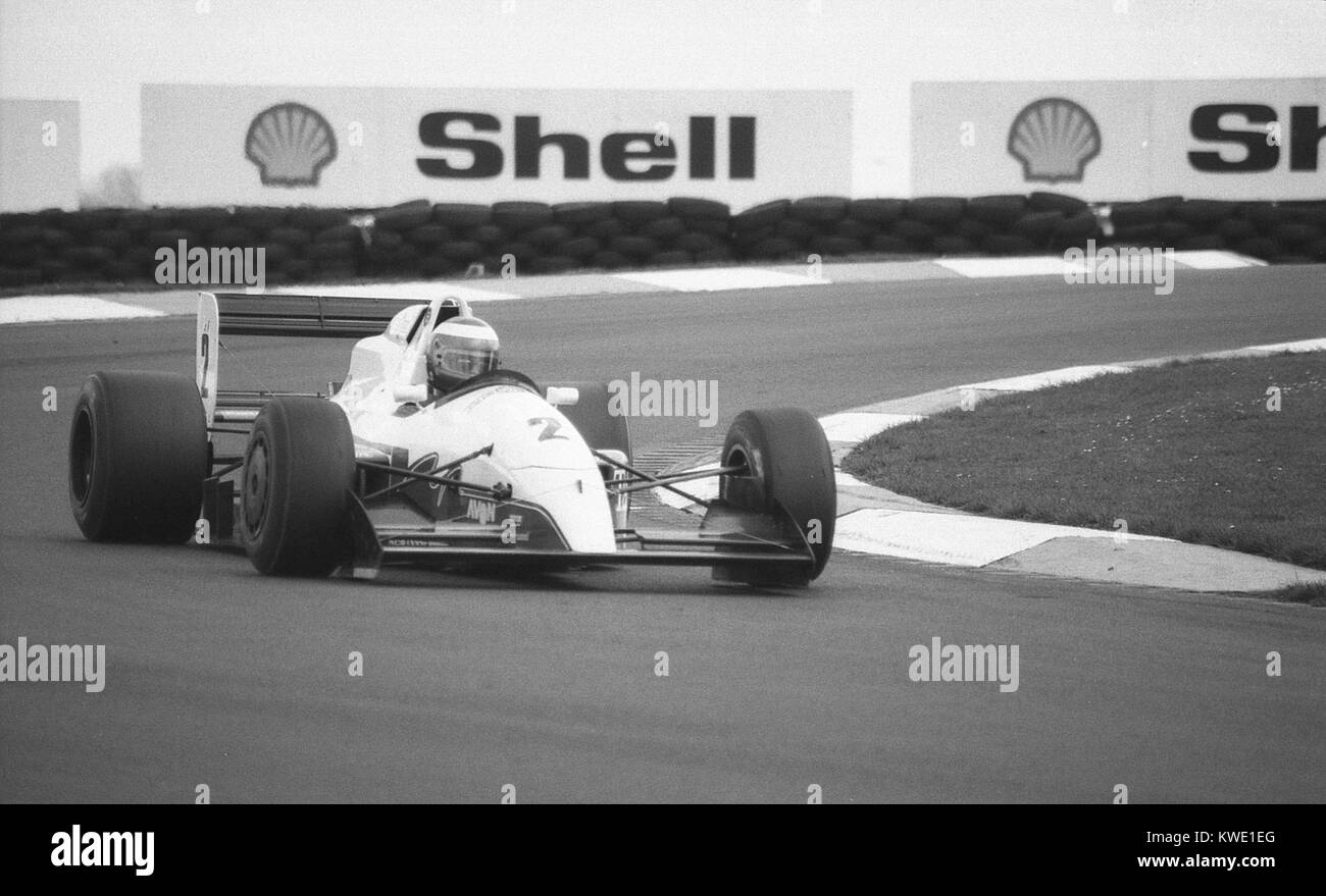 Claude Bourbonnais, Reynard 91 D, Britische Formel 2-Meisterschaft, 2. Runde, Donington Park 26. April 1992 Stockfoto