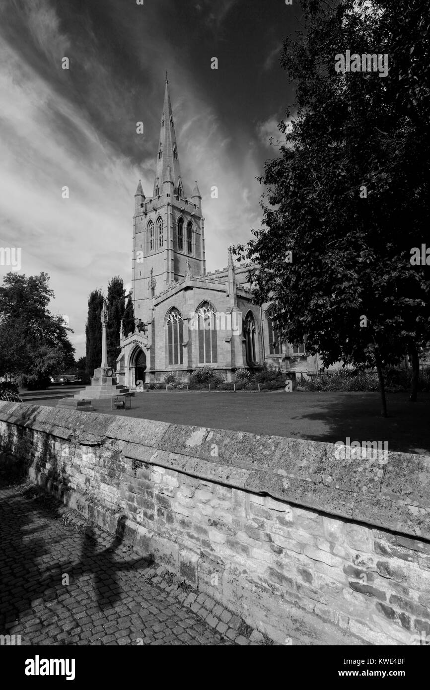 Alle Heiligen Pfarrkirche, Marktgemeinde Oakham, Rutland County, England, UK Stockfoto