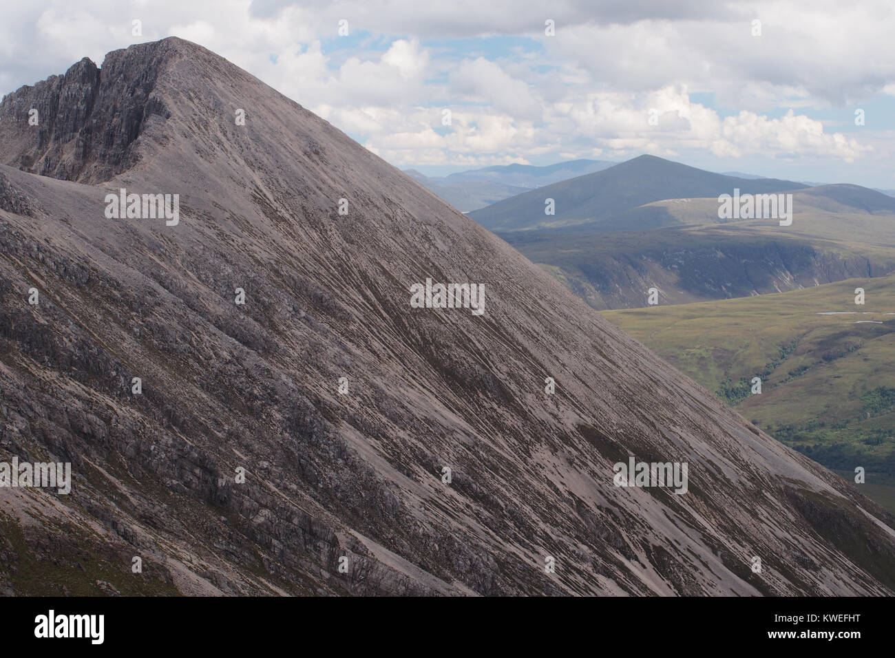 Bergrücken, Arete, in die torridon Berge in den Highlands von Schottland Stockfoto