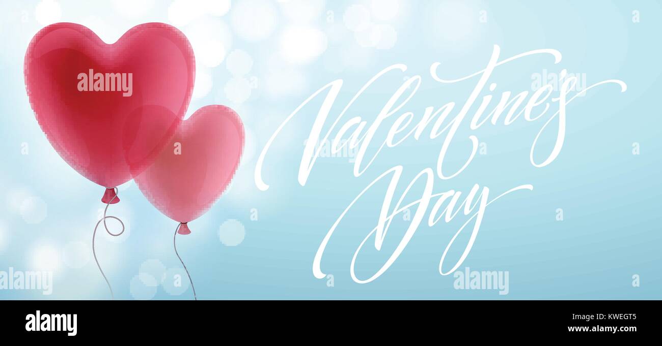 Ballon Herzen urlaub Abbildung von fliegenden roten Ballon Herzen. Valentines Tag oder Einladung Hochzeit festliche Dekoration. Vektor Stock Vektor