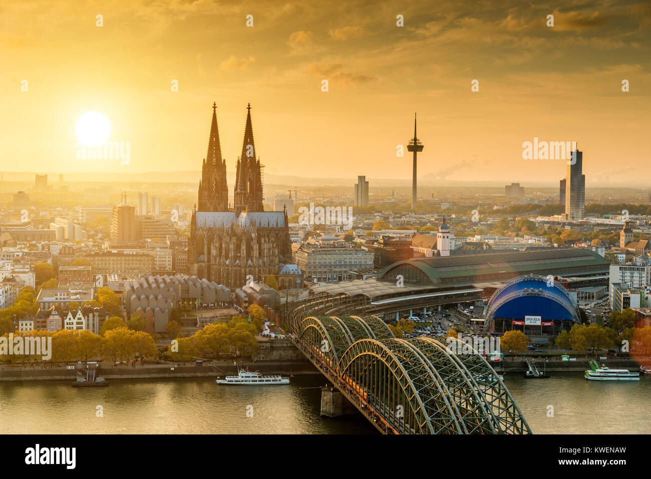 Stadt Köln, Deutschland Stockfoto