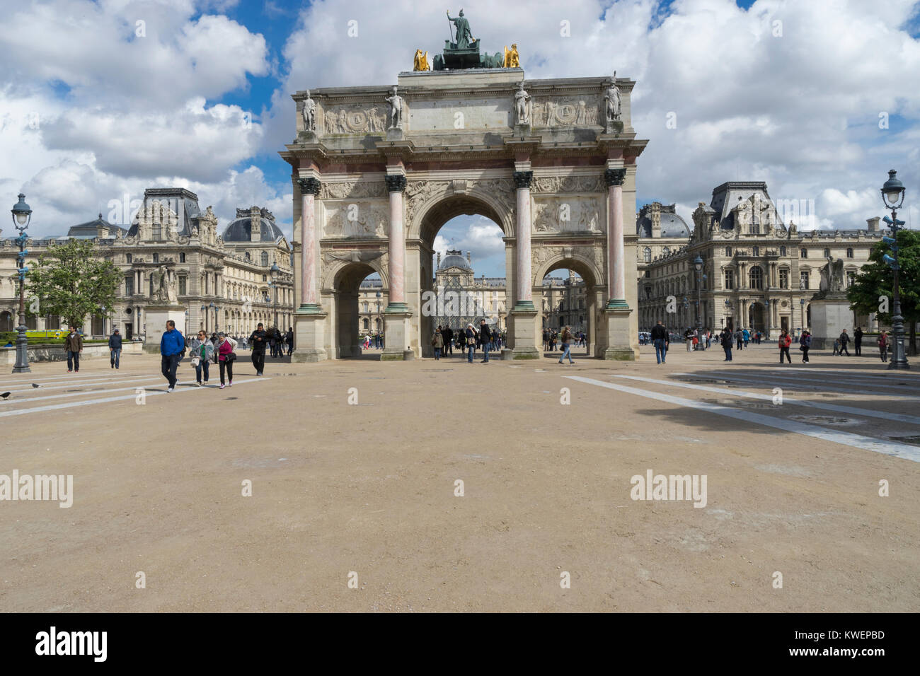 Triumphbogen pf Carrpuse; Louvre, Paris, Frankreich Stockfoto