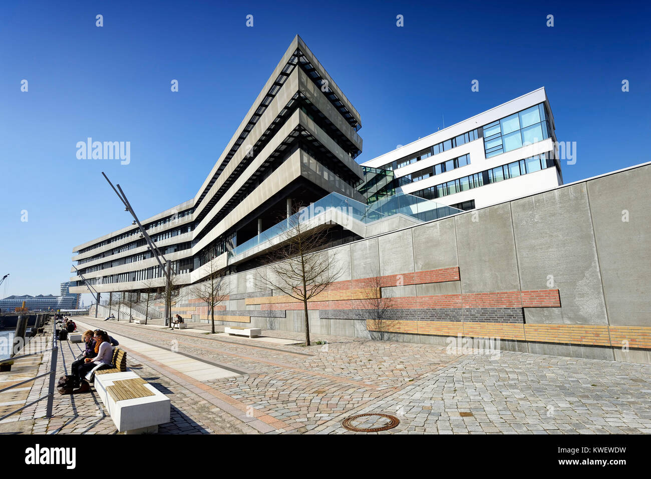 Hafen City Universität in der Hafenstadt Hamburg, Deutschland, Europa, Hafencity-Universität in der Hafencity von Hamburg, Deutschland, Europa Stockfoto