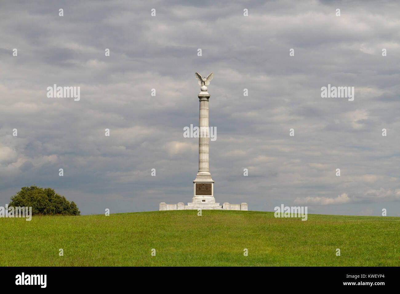 New York State Monument, Antietam National Battlefield (U.S. National Park Service), Sharpsburg, Maryland, USA. Stockfoto