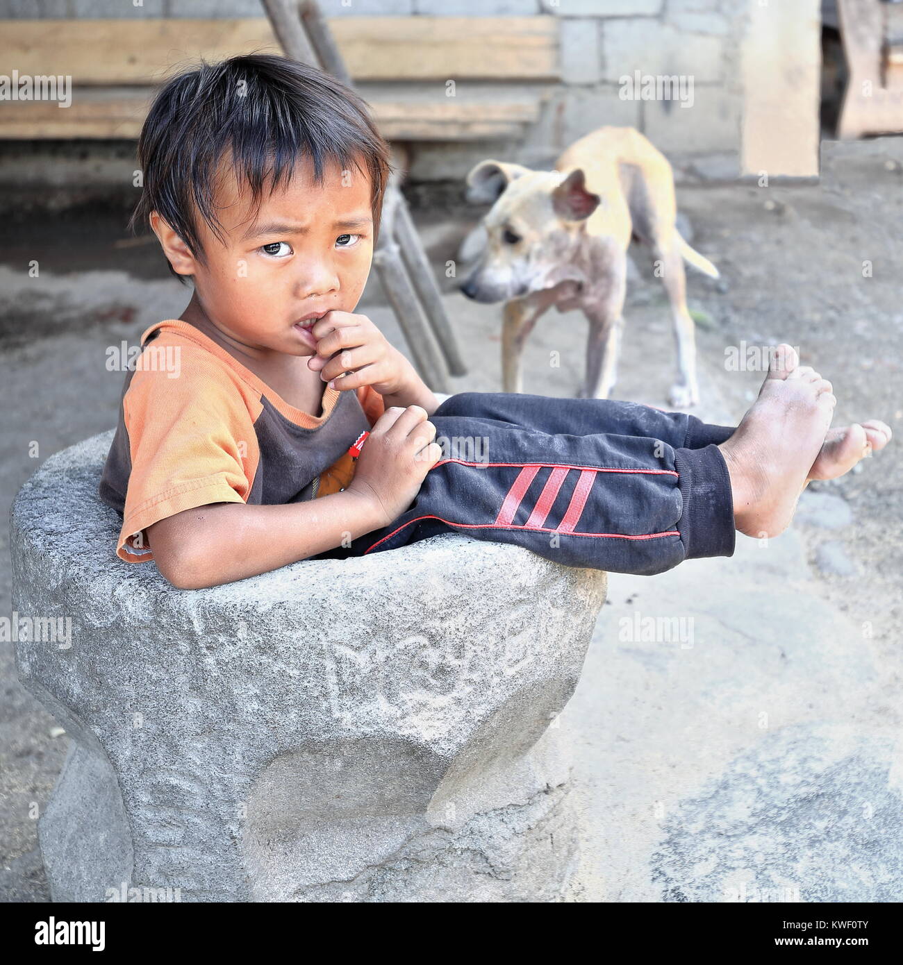 Banaue, Philippines-October 6, 2016: Die ifugao sind ein Volk in der SE. Ein Teil der Cordillera Region der Insel Luzon am besten bekannt für ihre Reis Stockfoto