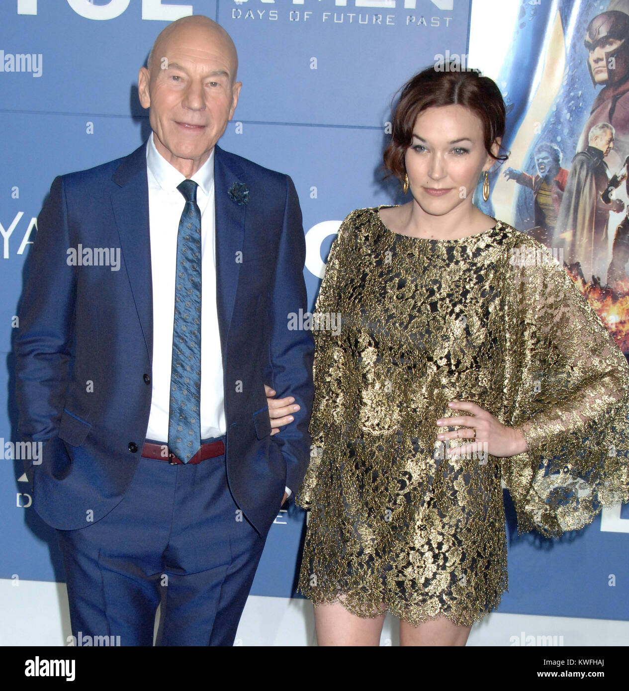 NEW YORK, NY - 10. Mai: Patrick Stewart Sophie Alexandra Stewart besucht  die 'X-Men: Tage der Zukunft Vergangenheit' Weltpremiere bei Jacob Javits  Center am 10. Mai 2014 in New York City People: