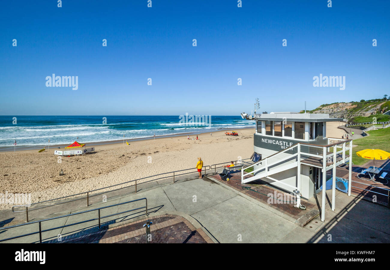 Australien, New South Wales, Newcastle, Surf Life Saving Club in Newcastle Beach Stockfoto