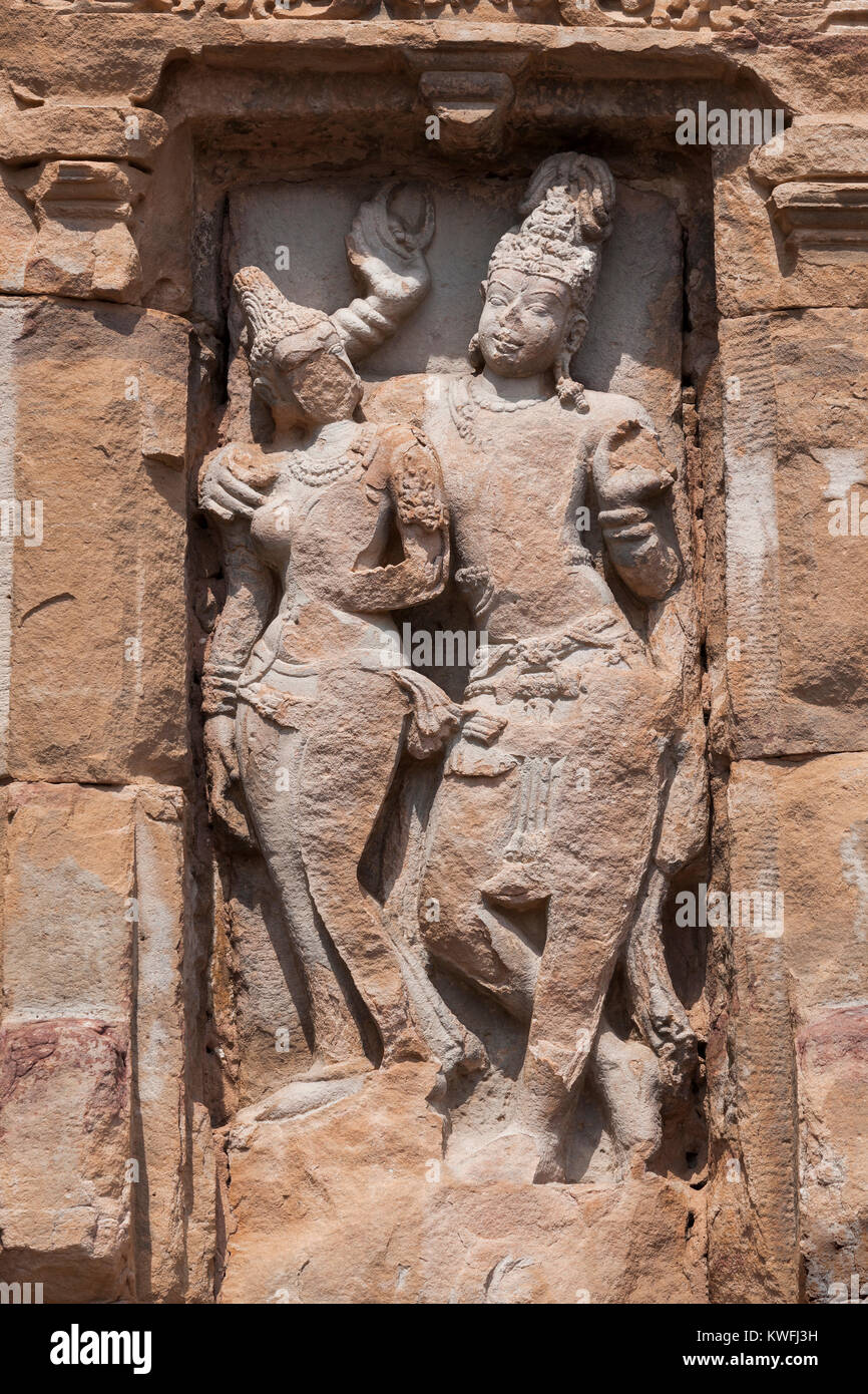 Indien, Karnataka, Pattadakal, virupaksha Temple Stockfoto