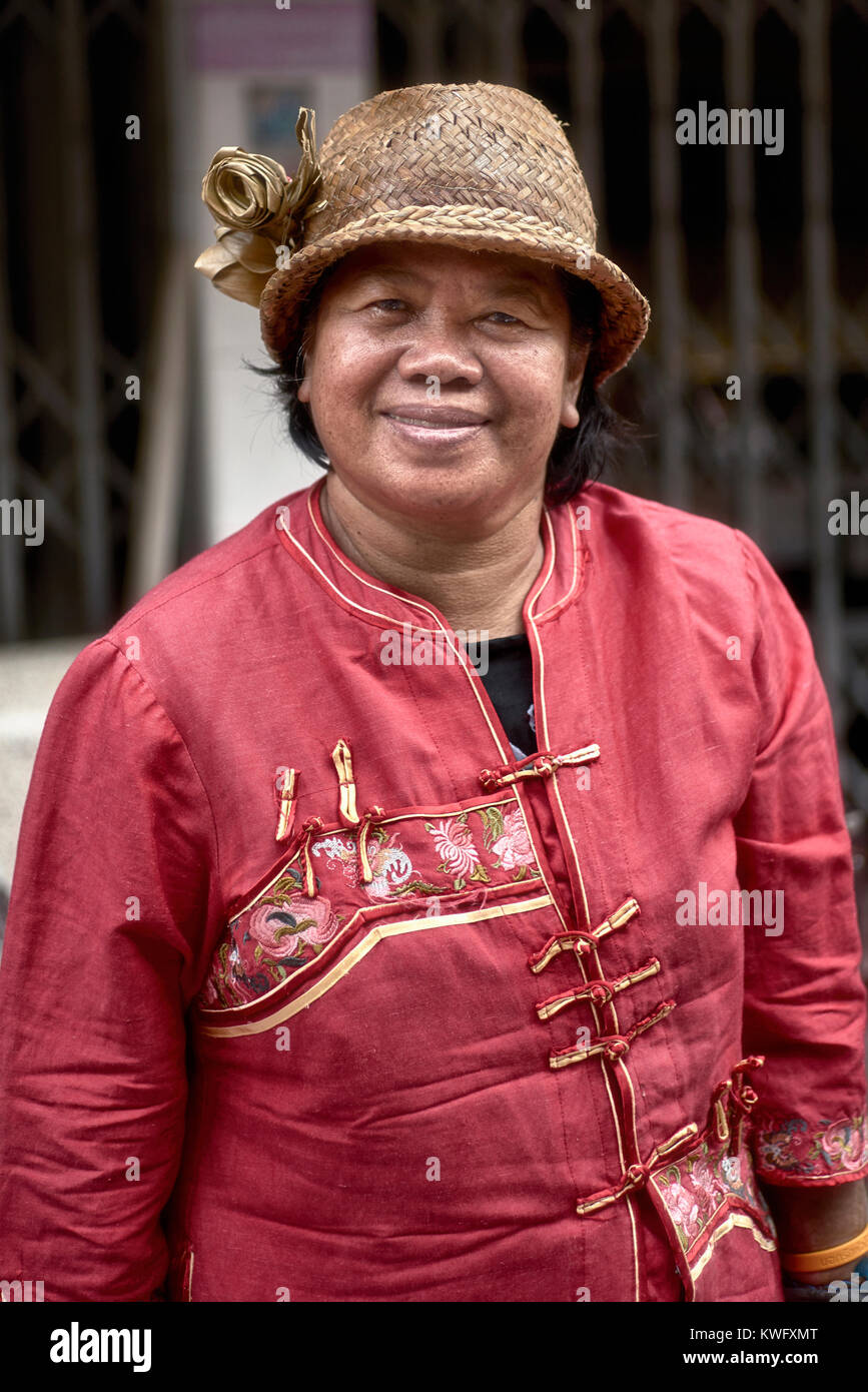 Portrait asiatische Frau lächelnd, Thailand, Südostasien. Asiaten Stockfoto