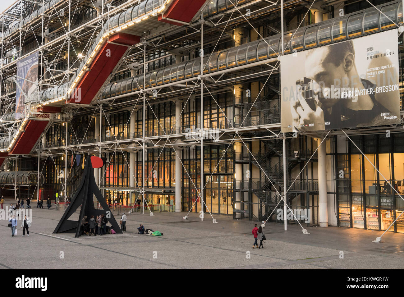 Centre Georges Pompidou, Paris, Frankreich Stockfoto