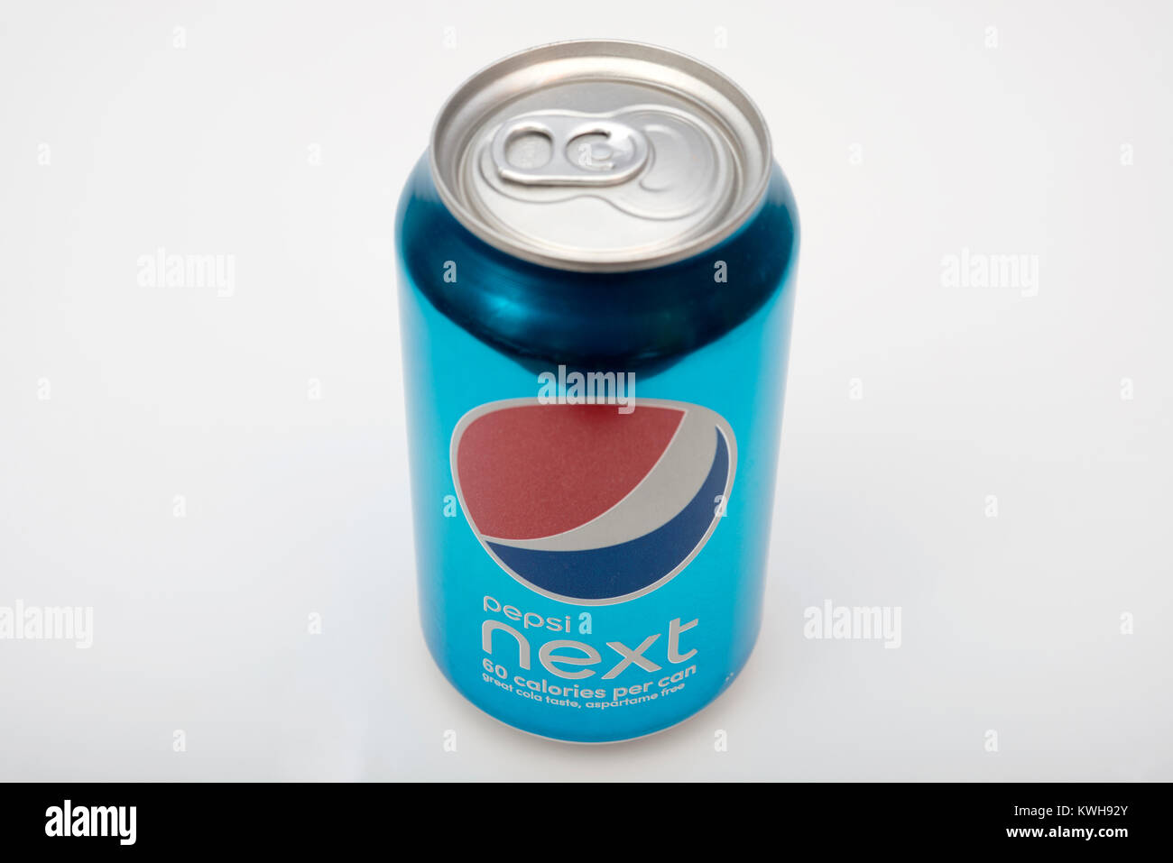 Pepsi Weiter kalorienarme Erfrischungsgetränke Stockfoto