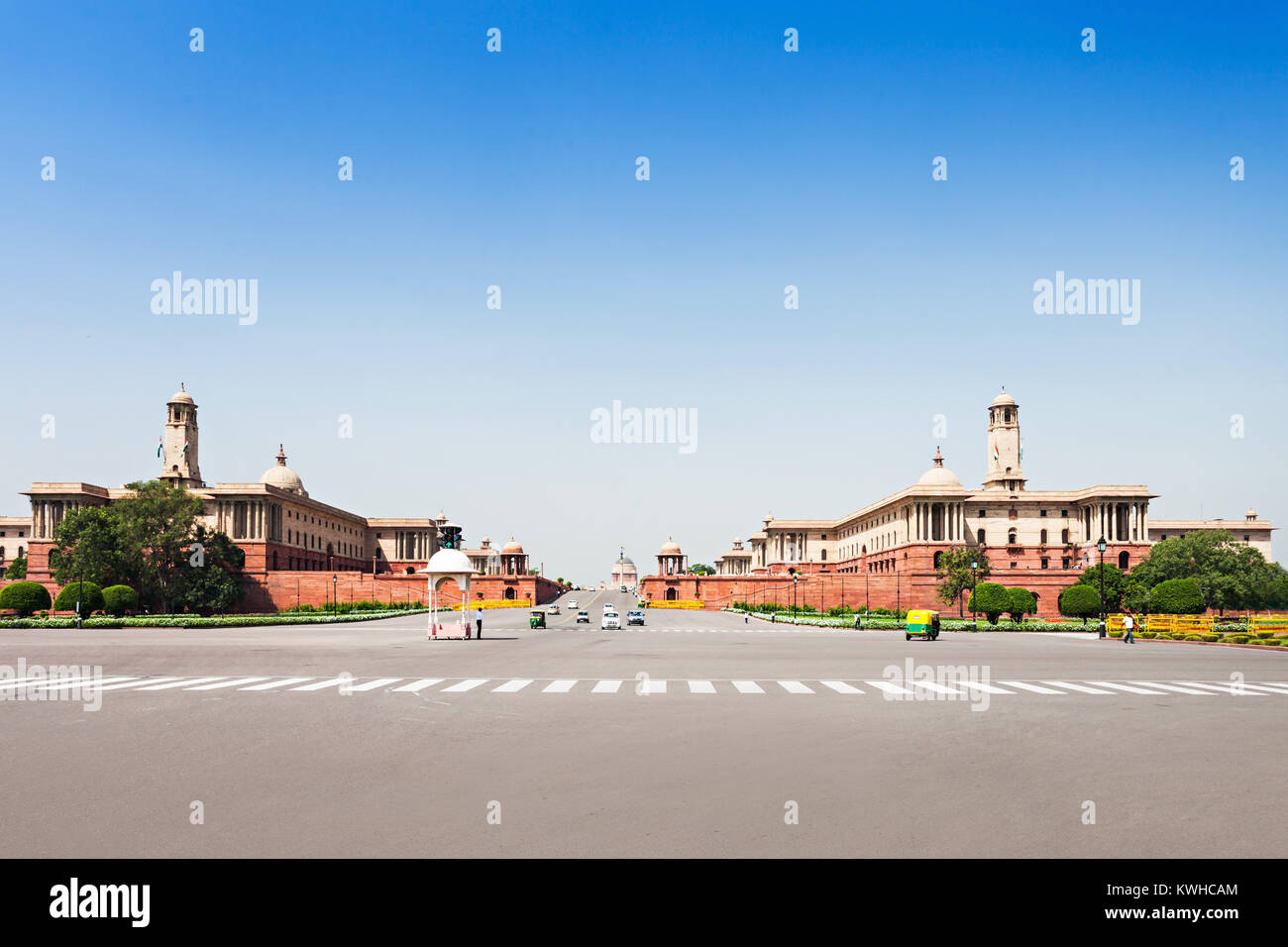 NEW DELHI, INDIEN - 18 September: Rashtrapati Bhavan ist die offizielle Homepage des Präsidenten von Indien am 18 September, 2013, New Delhi, Indien. Stockfoto