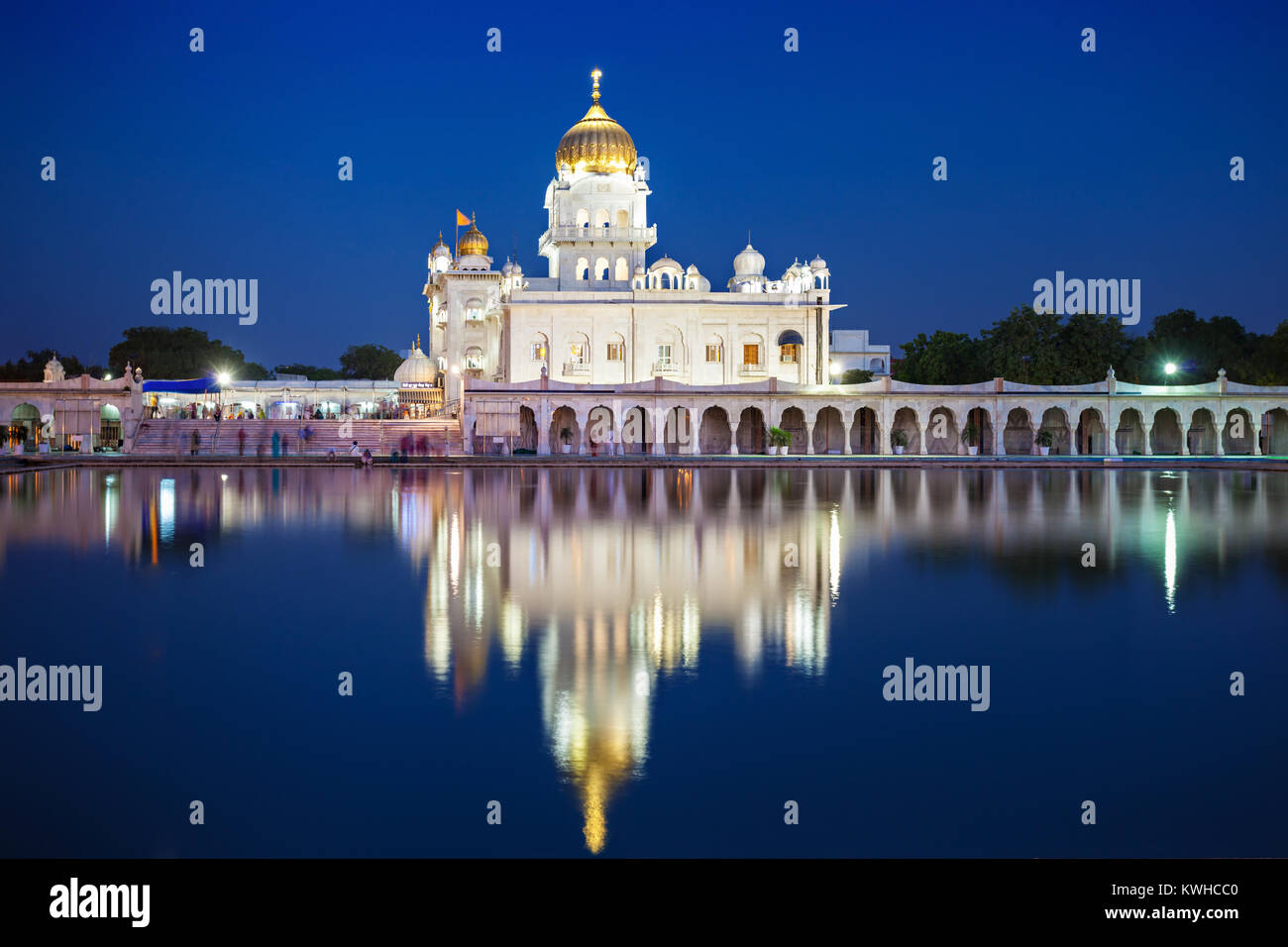 Gurdwara Bangla Sahib ist die prominenteste Sikhs gurdwara Stockfoto