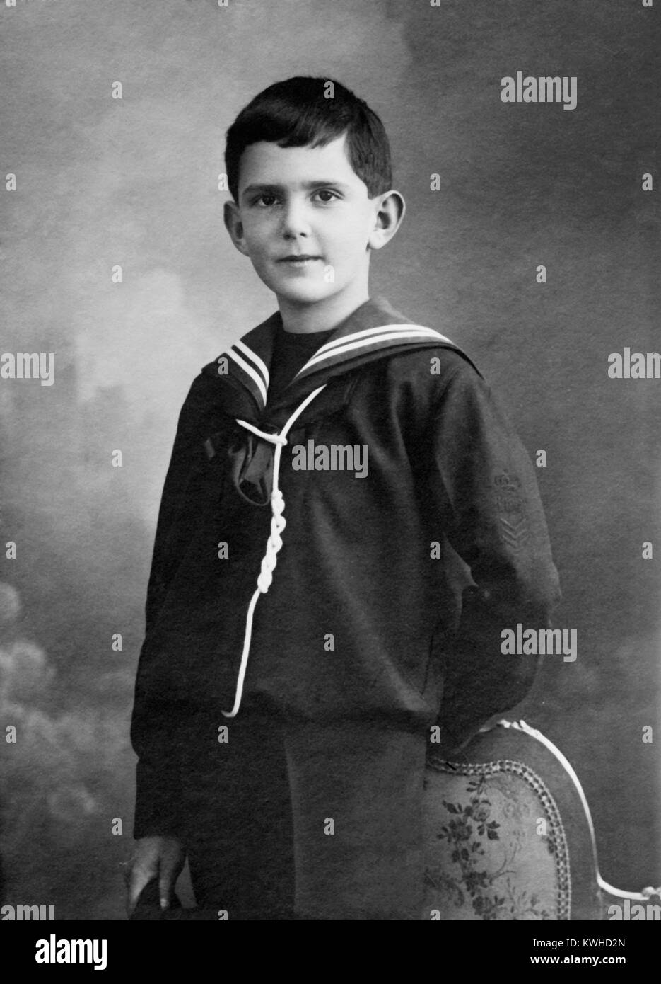 König Umberto II. von Italien als Kind, Umberto, Prinz von Piemont, Stockfoto