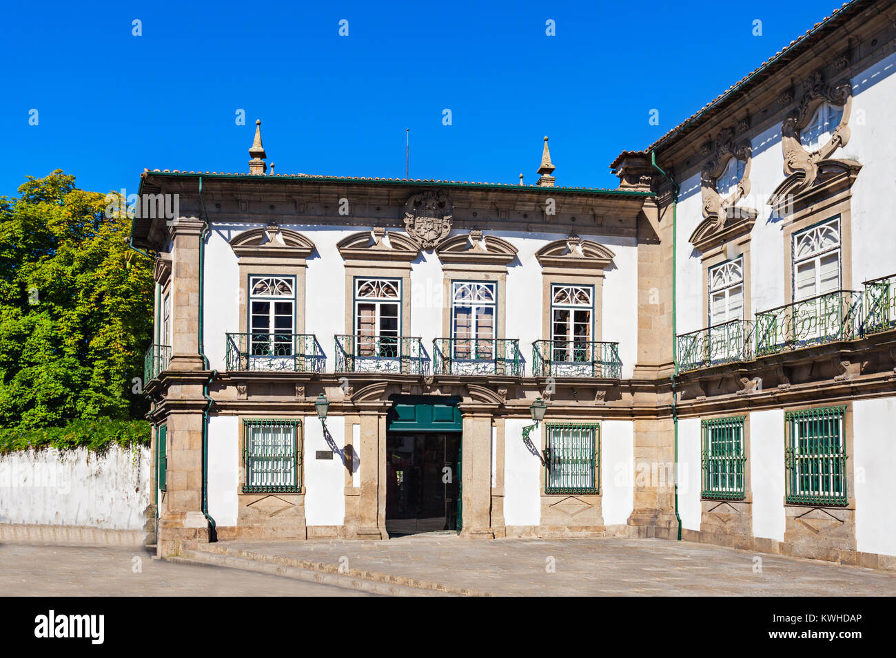 Die biscainhos Museum befindet sich im Schloss mit dem gleichen Namen, in Braga, Portugal Stockfoto