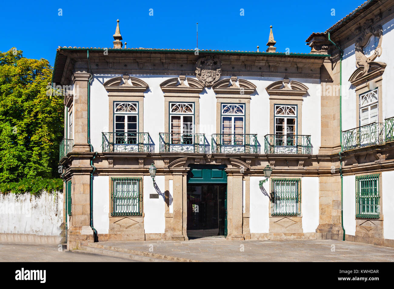 Die biscainhos Museum befindet sich im Schloss mit dem gleichen Namen, in Braga, Portugal Stockfoto