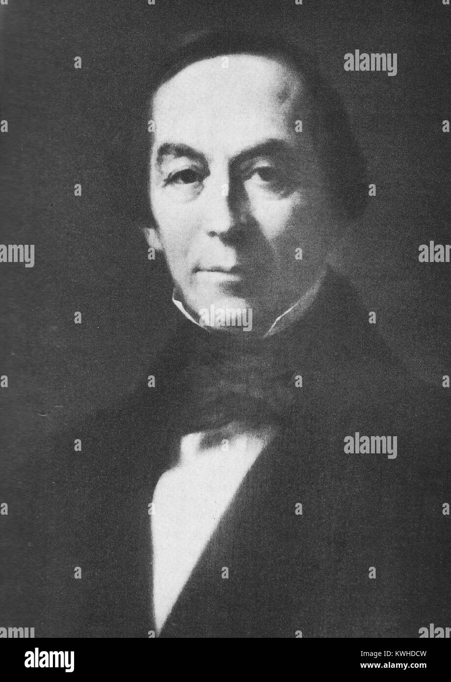 August von Bethmann-Hollweg, Moritz August von Bethmann-Hollweg, deutscher Jurist und preußischer Politiker. Stockfoto