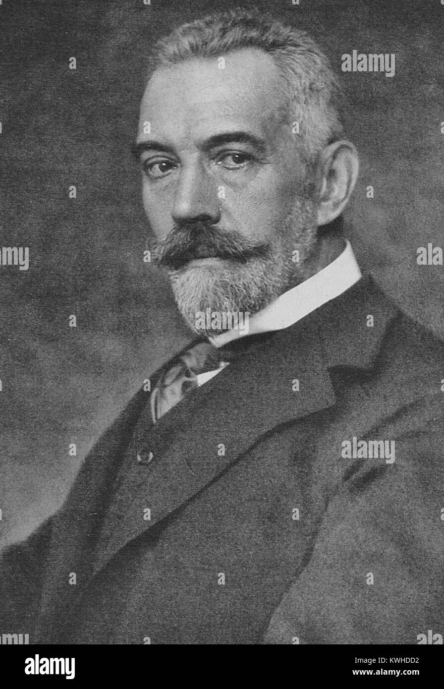 Theobald von Bethmann-Hollweg, Theobald von Bethmann-Hollweg Theodor Friedrich Alfred, deutscher Politiker, war der Kanzler des Deutschen Reiches von 1909 bis 1917. Stockfoto